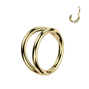 Hinged Double Hoop Segment Ring