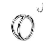 Hinged Double Hoop Segment Ring