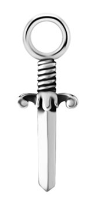 CoCr dagger charm for clicker