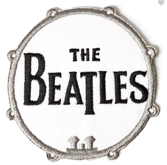 The Beatles -  White Drum Logo Patch