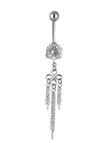 Jewelled banana with chains dangle