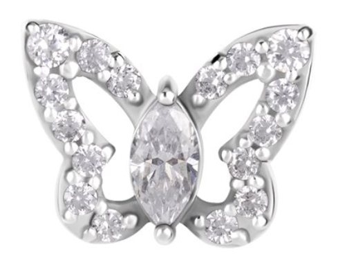 CoCr threadless butterfly attachment with premium zirconia