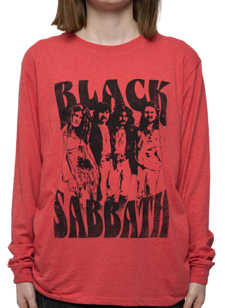 Black Sabbath - Band and Logo Long Sleeve