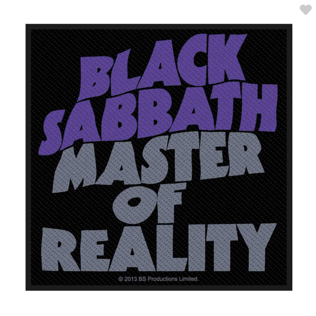 Black Sabbath - Master Of Reality Patch