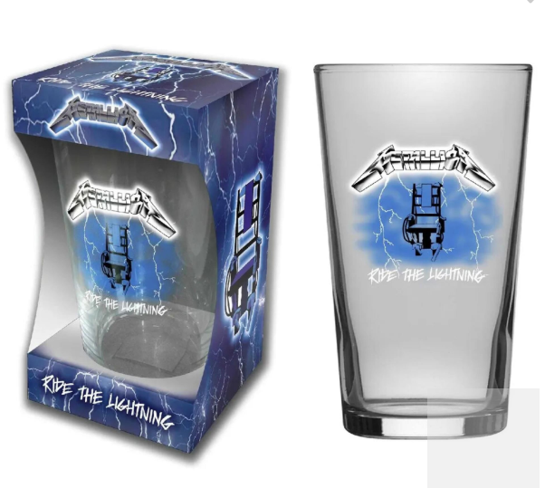 Metallica - Ride The Lightning Beer Glass