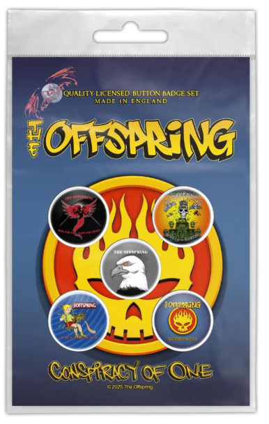 The Offspring - Conspiracy Of One Button Pin – Puce Rock