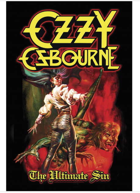 Ozzy Osbourne - The Ultimate Sin Premium Flag