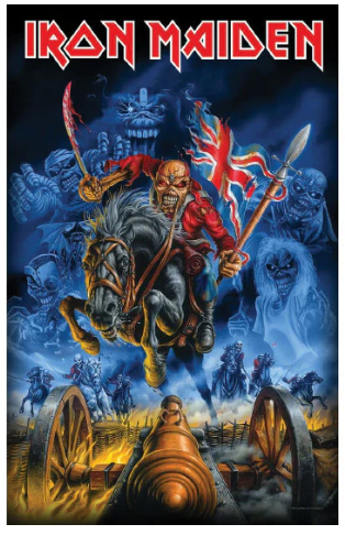 Iron Maiden -Maiden England Premium Flag