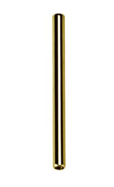 Straight Bar Threadless Titanium plaqué Or 24K