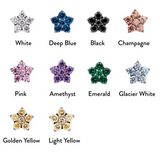 Junipurr Jewelry Titanium Flower Gem (5 petals)