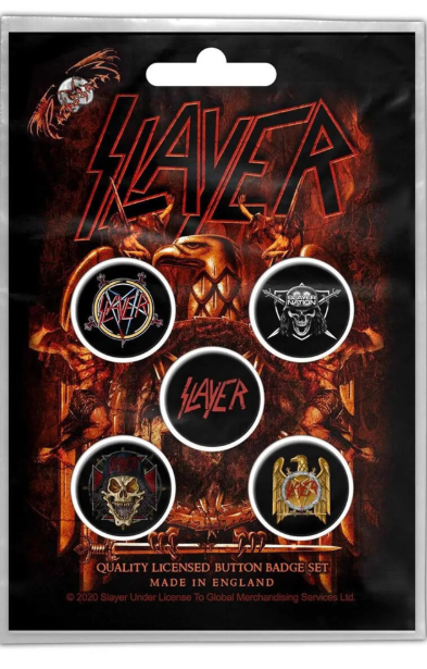 Slayer - Eagle Button Pin