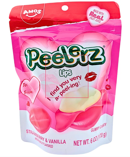 Amos Peelerz Lips Gummy 6oz