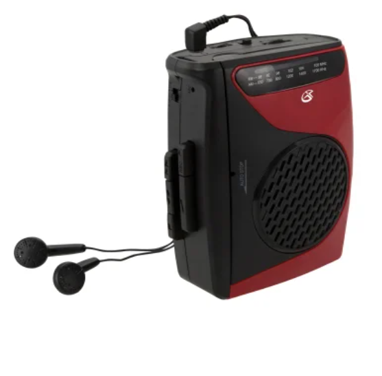 GPX® Baladeur Cassette Portable avec Radio AM/FM