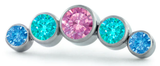 Dreamland Bezel set gem cluster