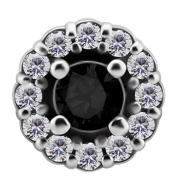 CoCr internal round attachment with premium zirconia