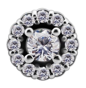 CoCr internal round attachment with premium zirconia