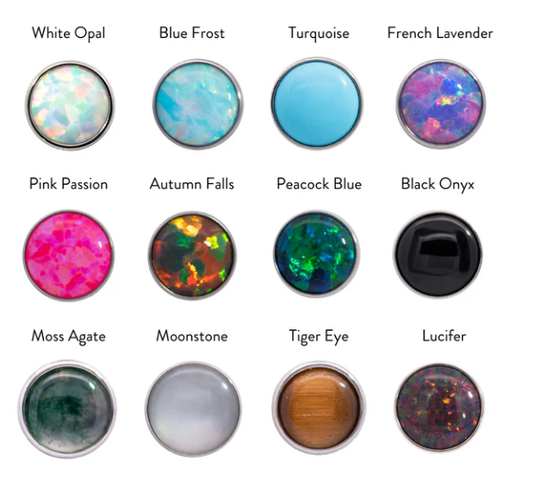 Bezel-Set Cabochon Threadless Junipurr