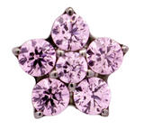 Junipurr Jewelry Titanium Flower Gem (5 petals)