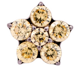 Junipurr Jewelry Titanium Flower Gem (5 petals)