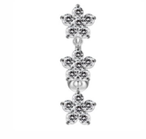 Reverse silver navel banana with flowers