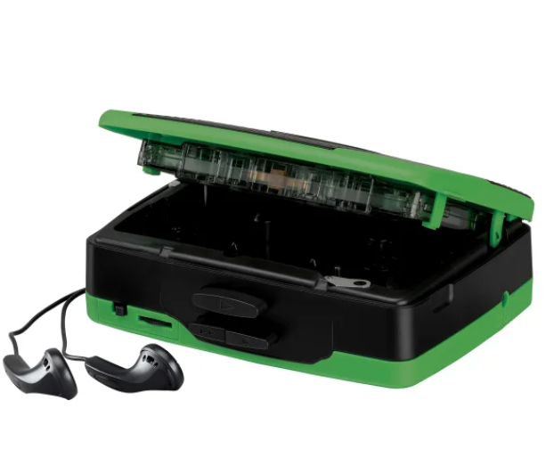 JENSEN® Baladeur Cassette Stéréo Portable avec Radio AM/FM et Écouteurs – SCR-75