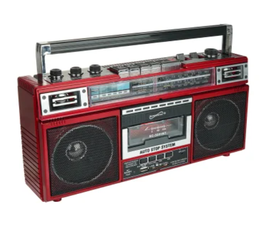 Supersonic® Boom Box rétro Bluetooth® avec radio AM/FM et ondes courtes