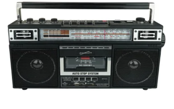 Supersonic® Boom Box rétro Bluetooth® avec radio AM/FM et ondes courtes