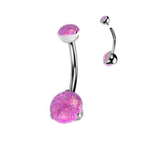 Top Prong Set Double Round Opal