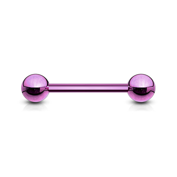 Titanium Nipple Bars – Puce Rock
