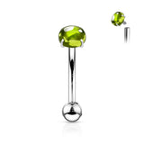 Prong Set Zircon Cabochon Stone