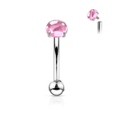 Prong Set Zircon Cabochon Stone
