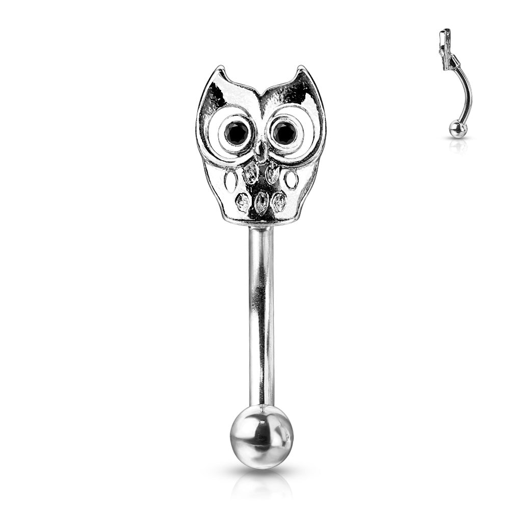 Eyebrow Rings with Owl