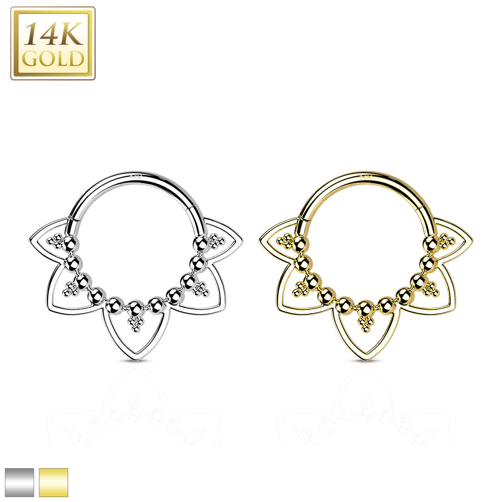 14K Gold Hinged Segment
