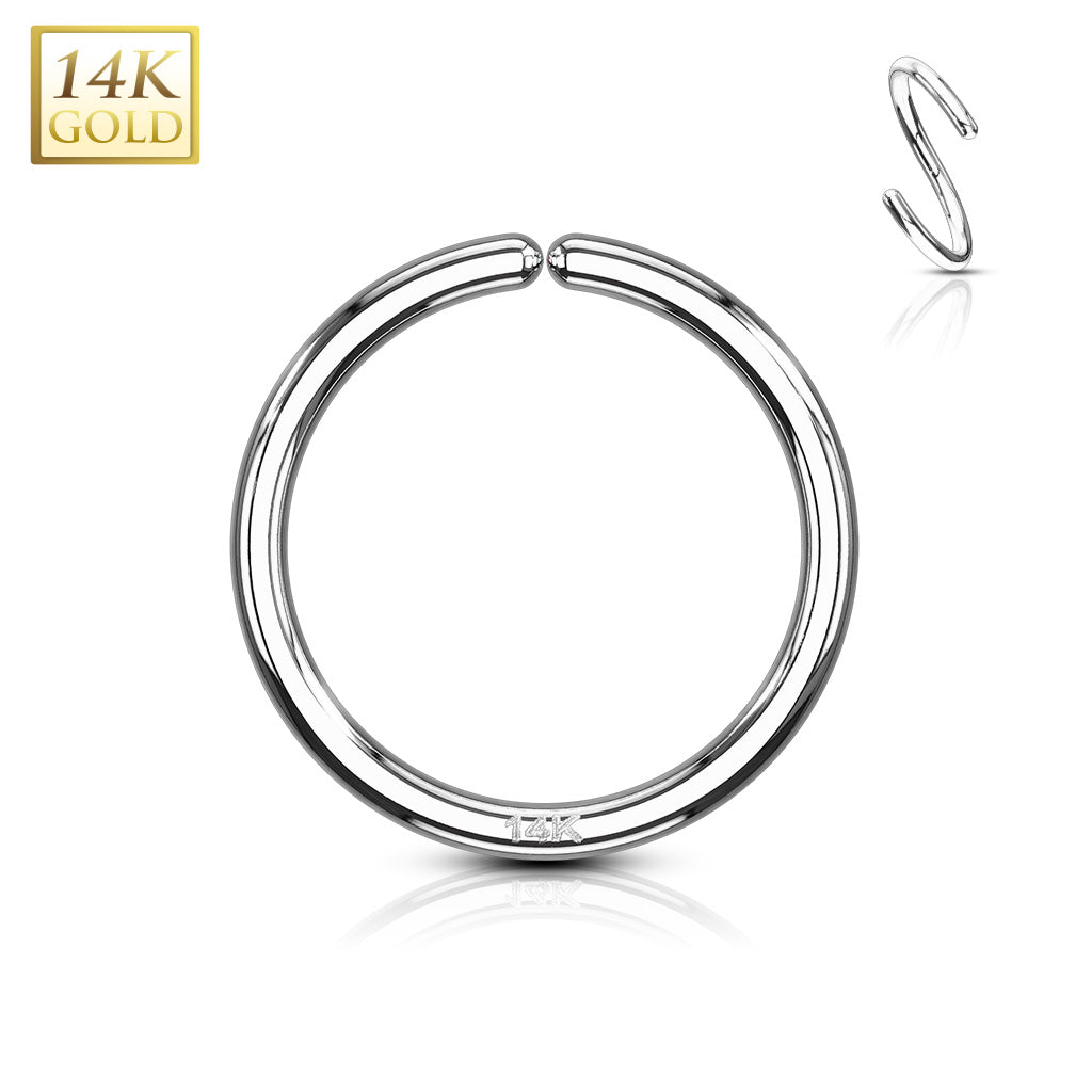 14Kt. White Gold Seamless