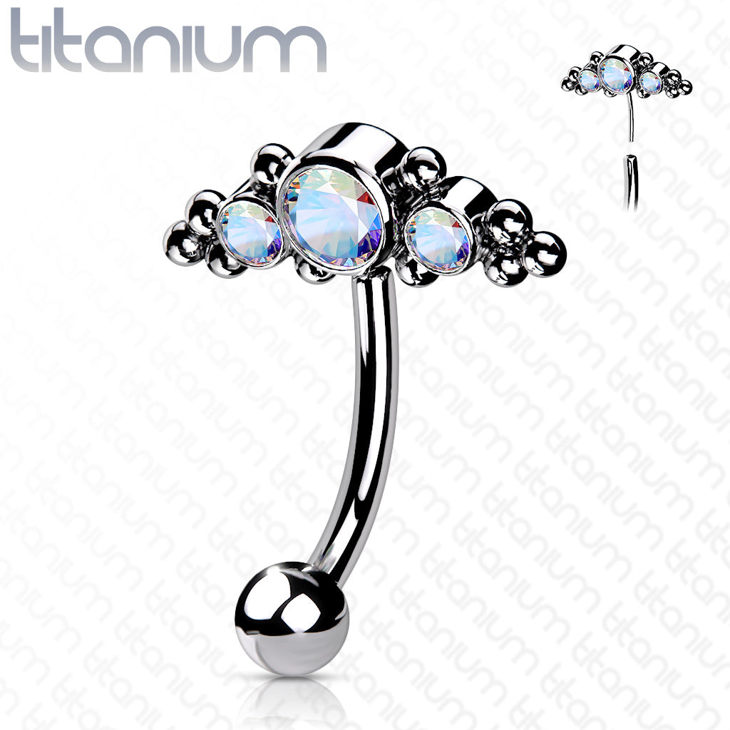 Implant Grade Titanium Threadless Eyebrow