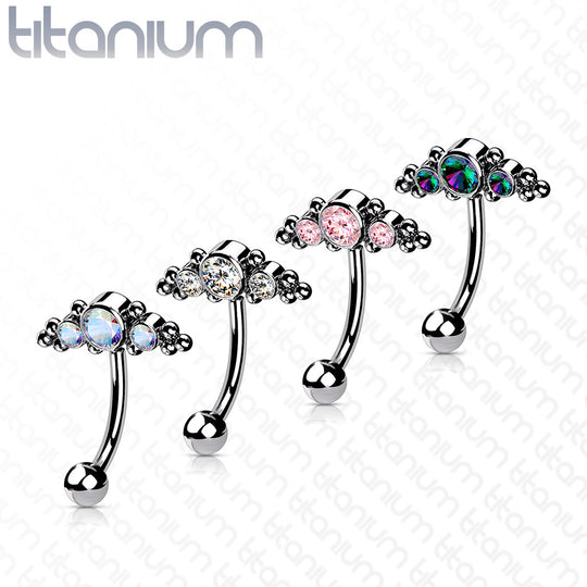 Implant Grade Titanium Threadless Eyebrow