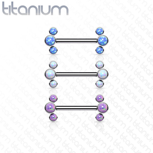 Opal Nipple Barbell Threadless