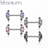 Implant Grade Titanium Threadless Push In Nipple Barbell