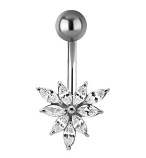 Banane de nombril avec pierres