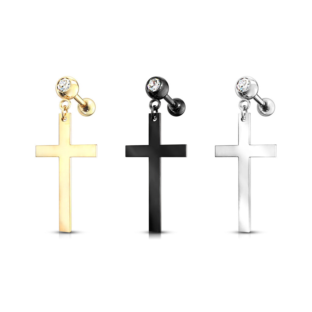 Cross Dangle Crystal Set Croix (Unité)
