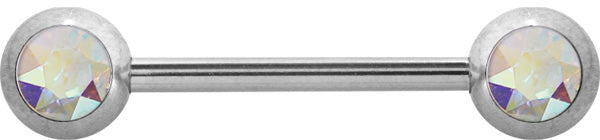 Bijoux de Seins acier chirurgical 14g (billes 4mm)