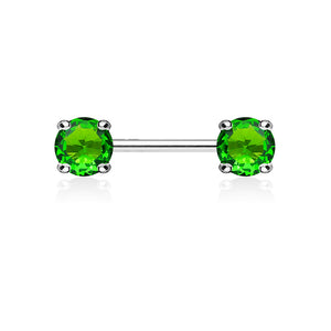 Round CZ Prong Set Ends