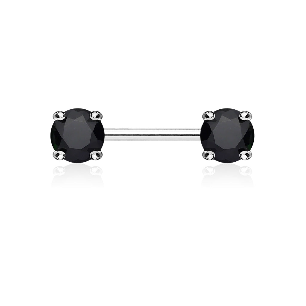 Round CZ Prong Set Ends