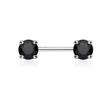 Round CZ Prong Set Ends