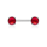 Round CZ Prong Set Ends