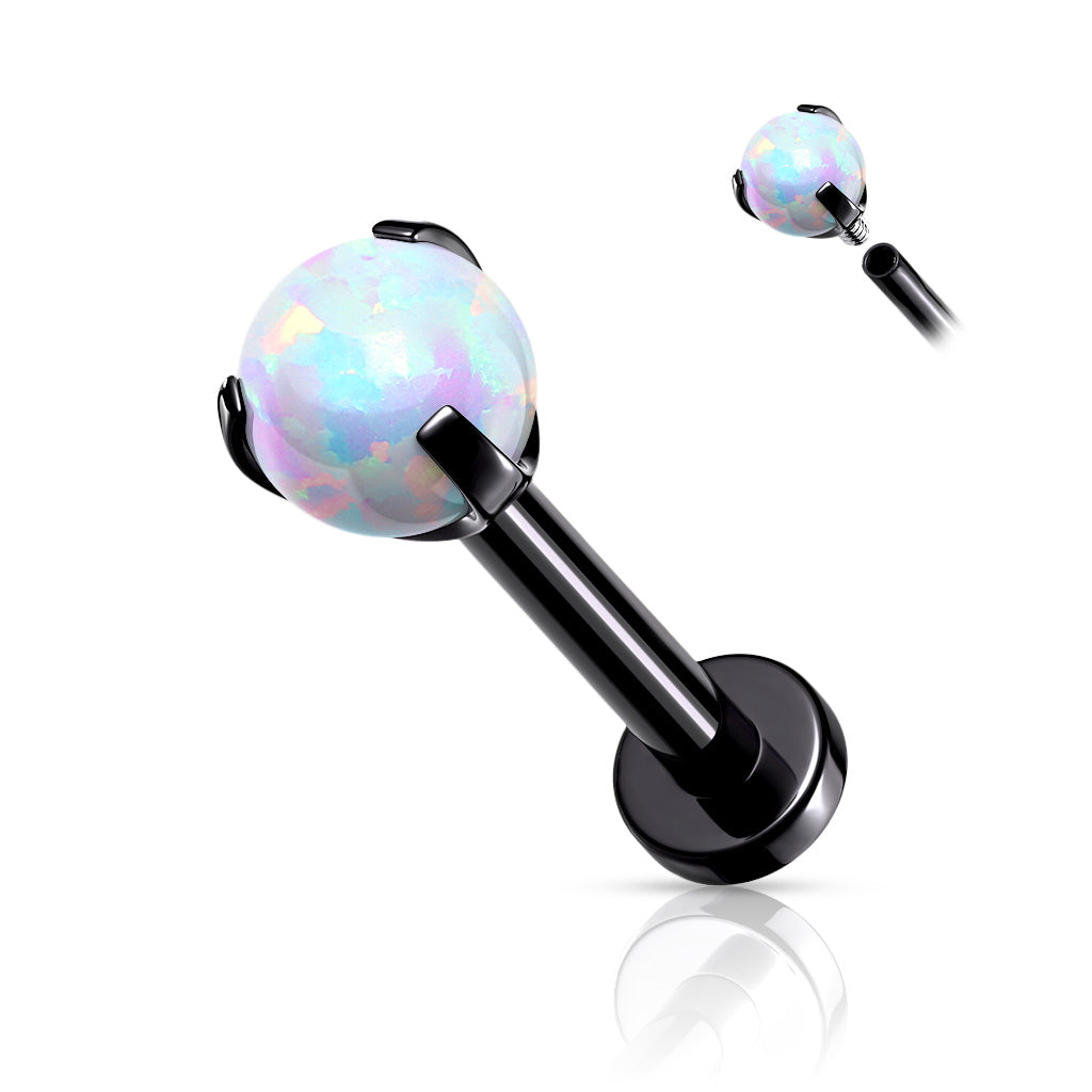 Claw Set Opal Ball Top Implant Grade Titanium Internally Threaded