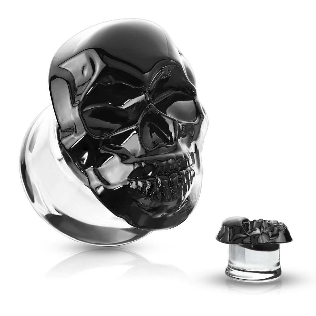 Skull Front Pyrex Glass