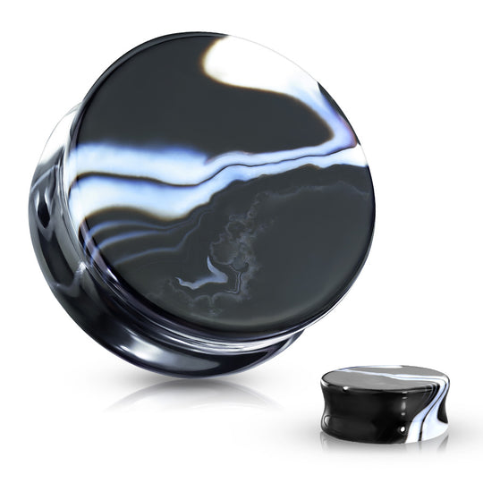 Black And White Agate Natural Stone