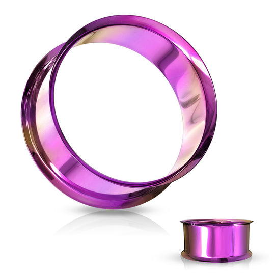 Purple Double Flared Tunnel Plug