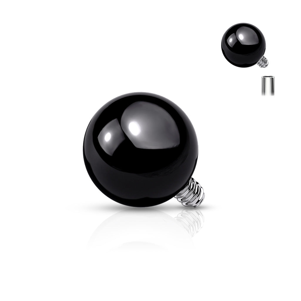 Implant Grade Titanium Internally Threaded Ball Top Parts